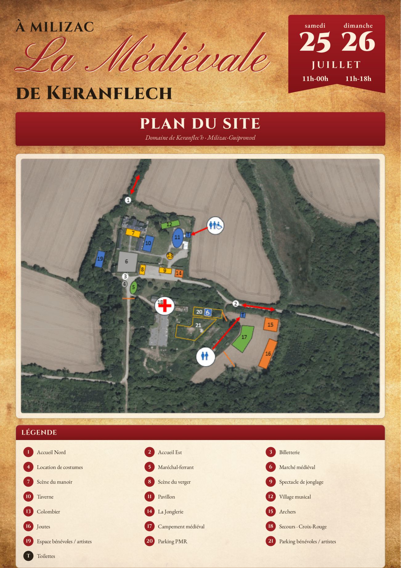 Plan du domaine médiévale 2026